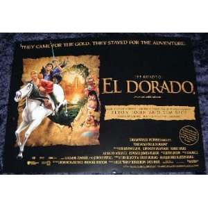  The Road To El Dorado   Original Movie Poster   12 x 16 