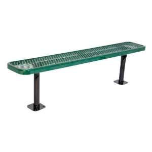  942 Series Park Bench Diamond Expanded Metal Surface Mount 
