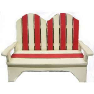 Wood Beach Bench Chair Seat Ocean Sea Nautical Tropical Home Decor Bed 