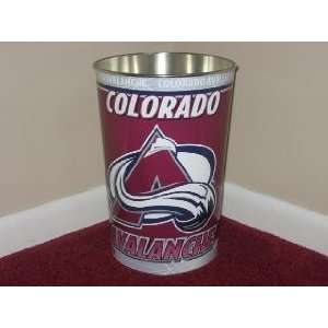  COLORADO AVALANCHE 15 Tall Tapered WASTEBASKET / GARBAGE 