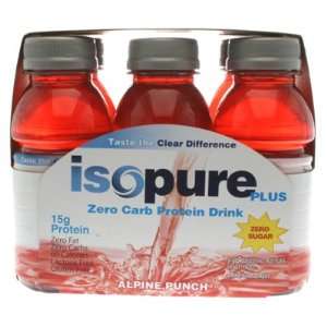   Isopure Plus, O Carb, Punch, 8 oz (pack of 6 )