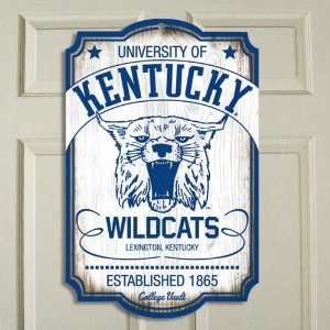 Kentucky Wildcats NCAA Vault Wood Sign