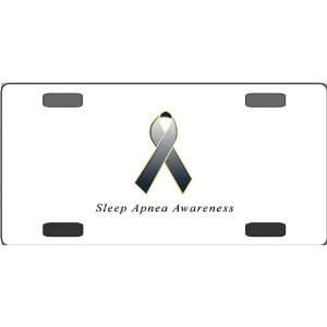 Sleep Apnea Awareness Ribbon Vanity License Plate