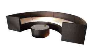   ModerN wenge PATIO Sofa Set TABLE contemporary style Outdoor  
