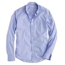 Slim washed Thomas Mason® fabric button down shirt in Gormley gingham 