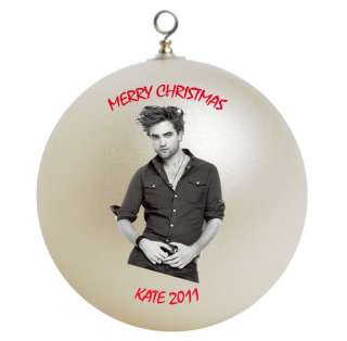 Personalized Robert Pattinson Christmas Ornament  