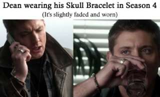 SUPERNATURAL Dean Skull Bracelet Replica + FREE TATTOO  