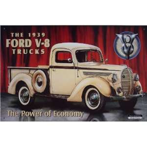  FORD PICK UP   1939 Tin Sign  Automotive Tin signs 