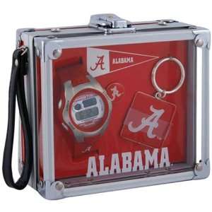 Alabama Crimson Tide Mens Rock Box Watch/Accessory Set  