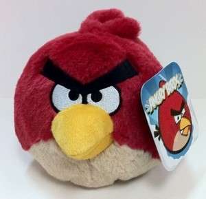 RED ANGRY BIRDS PLUSH DOLL with Sound licensed by ROVIO FREE 