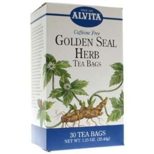 Alvita Teas   Goldenseal Herb Tea 30 Tea Grocery & Gourmet Food