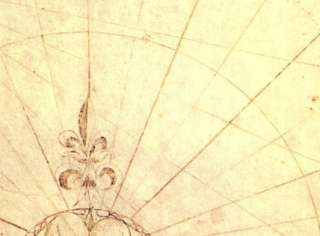 1607 map Nautical charts, Atlantic coast, N. America  