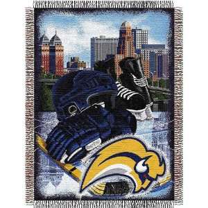  Buffalo Sabres NHL Woven Tapestry Throw Blanket (48x60 