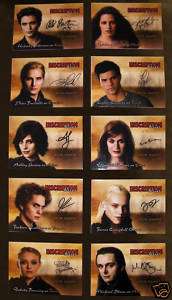Twilight New Moon Autograph Promo 10 Card Full Set  