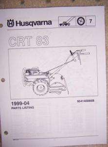 1999 Husqvarna CRT 83 Tiller Parts List Garden Power b  
