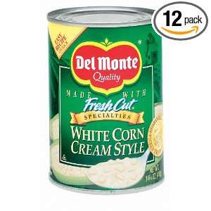 Del Monte Vegetable White Cream Corn, 14.75 Ounce Packages (Pack of 12 