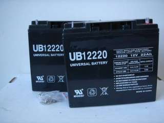 TWO UB12220 12V 22Ah Wheelchair Medical SLA AGM Battery  