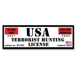   Hunting License (pro military & cia) Sticker 
