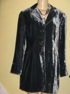 NWT$99 COLDWATER CREEK LONG VELVET DUSTER JACKET W18,1X  