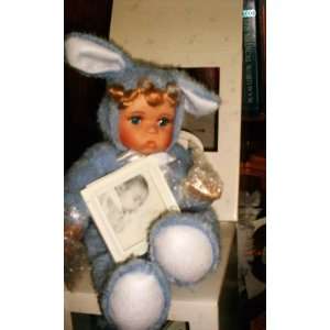  Blue Musical Bunnie Doll with Frame Baby