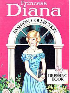 Princess Diana FASHION COLLECTION PINK PAPER DOLL BOOK  