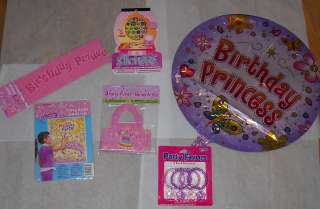 Girl Princess Birthday Party Favors   Pink Purple +  