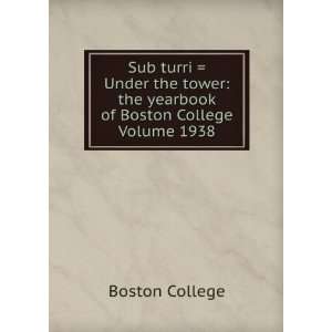  Sub turri  Under the tower the yearbook of Boston 