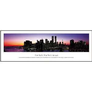  New York, New York   Series 3 Panoramic View Framed Print 