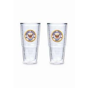  Tervis Tumblers   Military   Navy   24 oz Big T   set of 2 