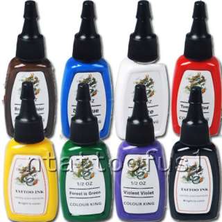 Tattoo Supply Top High Qualtiy 8 Color Ink 15ml/bottle Shipping from 