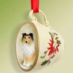  Sheltie Sable Holiday Tea Cup