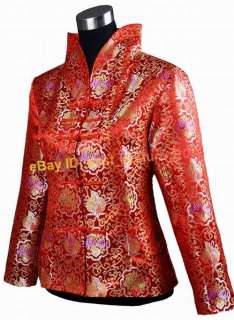 Chinese Handmade Embroidery Jacket/Coat Red WHJ 92  