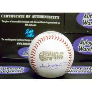  Tim Wakefield Autographed Baseball   Official World Series 