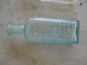 Vintage Glass Hires Improved Root Beer Bottle LOOK  