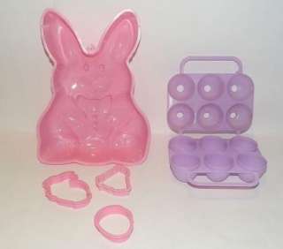 Easter Egg Jello Jiggler & Bunny Mold w/Cutters Jell o  