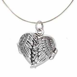 Luxury Sterling Silver Unusual Hinged Locket Heart Pendant with 
