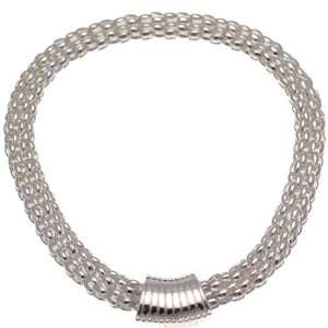  Embellish Silver Collar Magnetic Clasp Necklace Jewelry