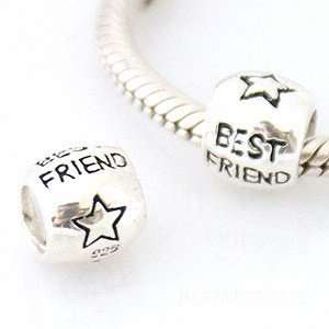   Best friend charm for European charm bracelets Arts, Crafts & Sewing