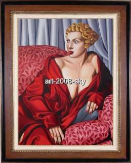 SALE OIL PAINTING REPRO OF Tamara de Lempicka SIGNED NR  