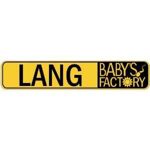   LANG BABY FACTORY  STREET SIGN