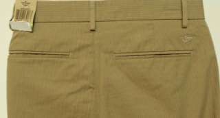 Dockers New Mens Brown Stripe Pants Sz 30x30 30x32 34x29 34x30 & 38x29 