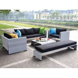  TOSH Furniture Outdoor Gray Sofa Set