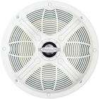   White Marine Coaxial Speaker 8 Poly Woofer With Aluminum Tweeter