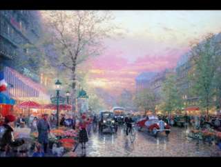 Thomas Kinkade PARIS CITY OF LIGHTS 18X27 STUDIO PROOF  