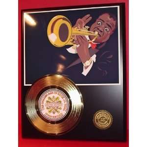  LOUIS ARMSTRONG GOLD RECORD LIMITED EDITION DISPLAY 