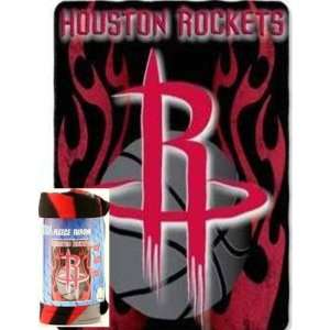 Houston Rockets NBA Fleece Throw Blanket (50x60)  Sports 