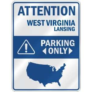  ATTENTION  LANSING PARKING ONLY  PARKING SIGN USA CITY 