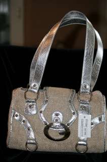 NWT Designer Inspired Goldand Silver Handbag  