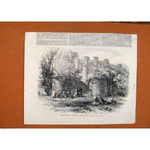 Ruins Thornton College Manchester Railway C1848 Print  