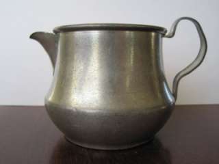 Vintage Crescent Pewter Small Creamer Pitcher  